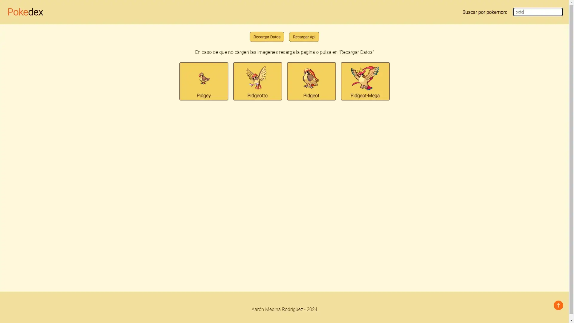Búsqueda  de un Pokémon